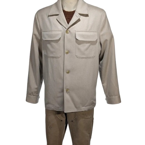 Todd Snyder Other - Todd Snyder Men's Cashmere Oatmeal Shirt Jacket  Sz L NWT $1398